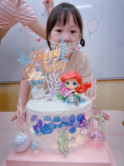 Cara5歲生日蛋糕-小美人魚蛋糕DIY